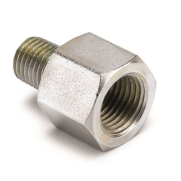 Adaptador de riel de combustible Autometer: macho NPT de 1/16 pulg. a hembra MPT de 1/8 pulg. (para usar con medidores de presión de combustible eléctricos)