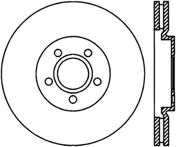 StopTech 03-09 Chrysler PT Cruiser Tur / 03-05 Dodge Neon SRT-4 Front Right Slotted & Drilled Rotor