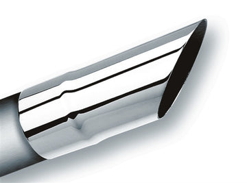 Borla Universal Polished Tip Single Round Angle-Cut (inlet 2 1/4in. Outlet 2 1/4in)