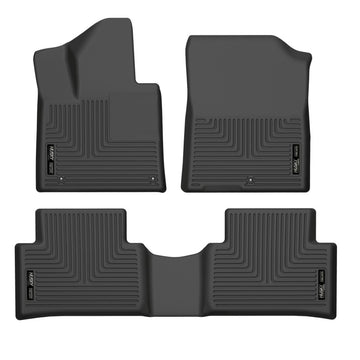 Husky Liners 21-22 Kia Sorento WeatherBeater Revestimientos de piso para asiento delantero y segundo - Negro