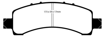 EBC 02 Cadillac Escalade 5.3 (Akebono rear caliper) Greenstuff Rear Brake Pads