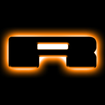 ORACLE Lighting Insignias de letras LED iluminadas universales - Acabado de superficie negro mate - R