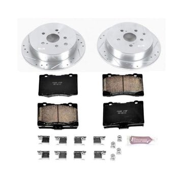 Power Stop 10-15 Lexus RX350 Kit de freno deportivo trasero Z23 Evolution