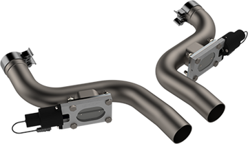 QTP 11-18 Dodge Challenger/Charger 5.7L 2.5in 304SS Aggressor Cutout Tubos centrales dobles