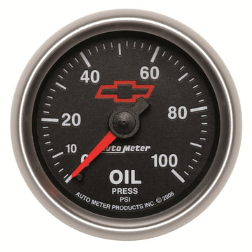 Autometer Sport-Comp II GM 52 mm 0-100 PSI Medidor de presión de aceite mecánico