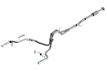 Borla F-150 2021 2.7L/3.5L 2/4wd 4dr CC SB EC STB Lari/King R/Plinum/LTD 3/2.25 Puntas Cat-Back AK CHR
