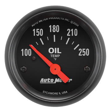 Autometer Serie Z 52 mm 100-250 grados F. Medidor de temperatura de aceite SSE
