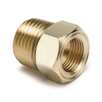 Autometer 1/2 pulgada NPT macho latón para temperatura mecánica. Adaptador de calibre