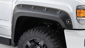 Bushwacker 15-18 GMC Sierra 2500 HD Boss bolsillo estilo bengalas 2 piezas - negro