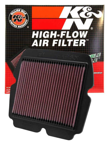 Filtro de aire de repuesto K&amp;N 01-08 Honda GL1800 Gold Wing