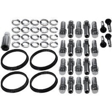 Race Star Kit de orejetas de lujo con extremo abierto GM de 12 mm x 1,5 - Paquete de 20