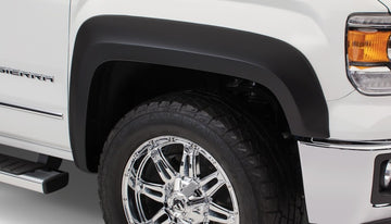 Bushwacker 16-18 GMC Sierra 1500 Extend-A-Fender estilo bengalas 4 piezas - negro