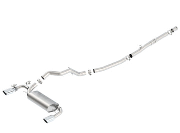 Borla 16-17 Ford Focus RS 2.3L MT Puntas redondas con corte en ángulo Salida trasera dividida ATAK Catback Escape