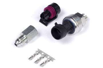 Haltech 150 PSI TI Sensor de presión de combustible/aceite/válvula de descarga