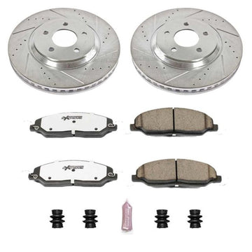 Power Stop 05-10 Ford Mustang delantero Z26 Street Warrior kit de freno