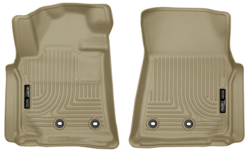 Husky Liners 13-16 Lexus LX570 / 13-16 Toyota Land Cruiser WeatherBeater Revestimientos de piso delantero color canela
