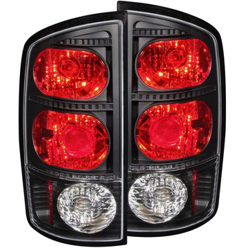 ANZO 2002-2005 Dodge Ram 1500 luces traseras negras