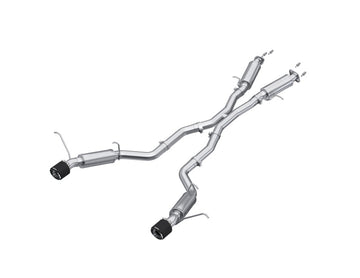 MBRP 2012+ Jeep Grand Cherokee SRT 6.4L 3 pulgadas Doble salida trasera T304SS Escape Catback - CF Tips
