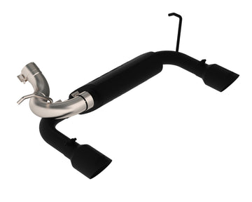 MBRP 07-14 Jeep Wrangler/Rubicon 3.6L/3.8L V6 Eje trasero doble salida trasera negro Performance Exhuast Sys