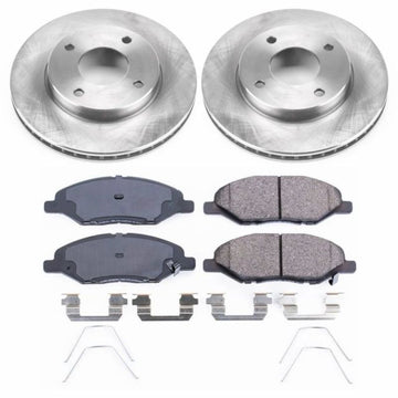 Power Stop 09-11 Nissan Versa Kit de freno delantero autoespecializado