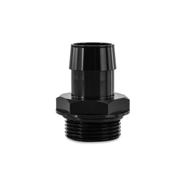 Mishimoto -16ORB a 1 pulg. Conector de aluminio con espiga para manguera - Negro