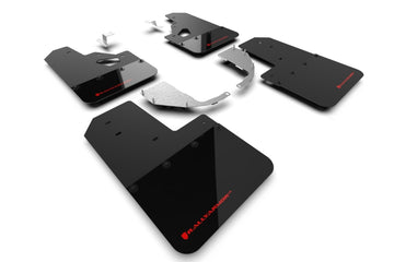 Rally Armor 21-25 Ford Bronco (Steel Bmpr + RR - NO Rptr/Sprt) Blk Mud Flap w/Red Logo