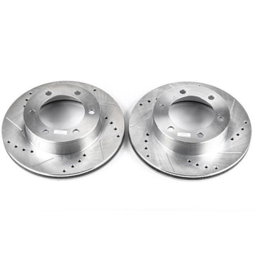 Power Stop 96-02 Toyota 4Runner Front Evolution Rotores perforados y ranurados - Par