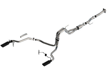 Borla F-150 2021 5.0L 2dr RC SB (122.8 WB) XL/XLT 3/2.25 SRE Cat-Back ATAK Puntas cromadas negras