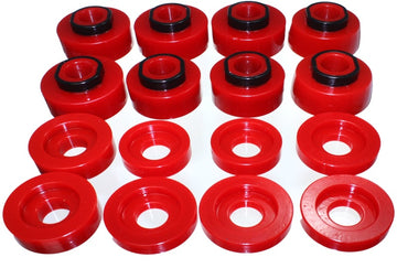 Energy Suspensión 08-16 Ford F-250/F-350/F-450/F-550 Super Duty Crew Cab Juego de soporte de carrocería rojo
