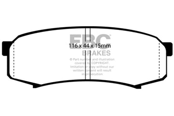 EBC 10+ Lexus GX460 4.6 Pastillas de freno traseras Greenstuff