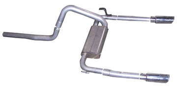Gibson 98-02 Chevrolet Camaro Z28 5.7L 3 pulgadas Escape doble con respaldo de gato - Aluminizado