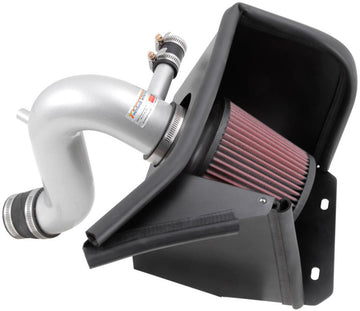 K&amp;N Serie 69 Typhoon Performance 13 Chrysler/Dodge 200/Avenger 2.4L Plata Kit de admisión de aire frío