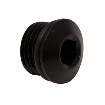 DeatschWerks 6AN ORB Conector macho de perfil bajo Allen/Hex interno (incluye junta tórica) - Negro mate anodizado