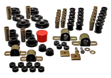 Energy Suspensión 95-98 Nissan 240SX (S14) Juego de bujes maestros Hyper-Flex negros