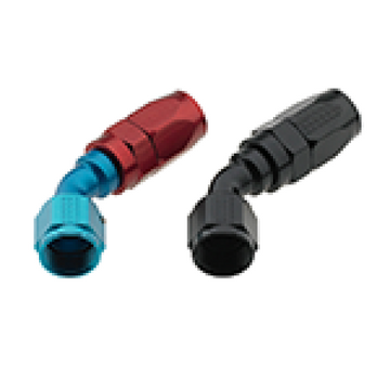 Fragola -6AN x 45 grados Pro-Flow extremo de manguera - Negro