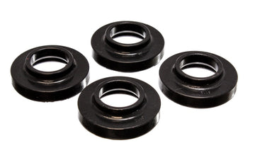 Energy Suspensión 97-06 Jeep Wrangler TJ / 84-01 Cherokee Black Fr/Aislador de elevación de bobina trasera, juego de 4