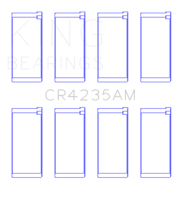 King Engine Bearings Hyundai 2.0L G4GC (Size +0.25mm) Con Rod Bearing Set