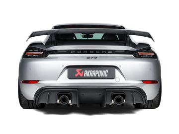 Akrapovic 2020+ Porsche Cayman GT4 (718) Slip-On Race Line (Titanium) (Req Tips / Option 2)