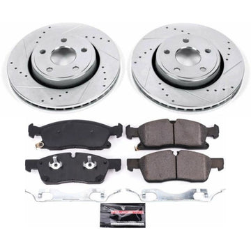 Power Stop 17-19 Jeep Grand Cherokee Kit de freno deportivo delantero Z23 Evolution