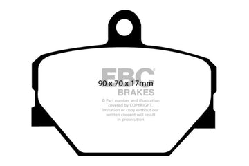 EBC 08+ Smart Fortwo 1.0 Pastillas de freno delanteras Greenstuff