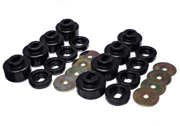 Energy Suspensión 07-10 Chevy K2500/3500HD Juego de soporte para carrocería - Negro
