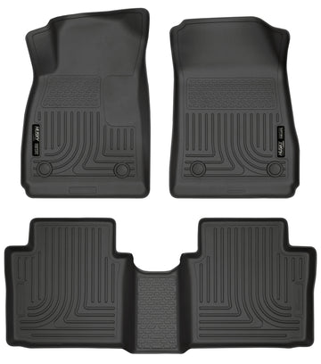 Husky Liners 14 Chevrolet Impala Weatherbeater Revestimientos negros para el piso del asiento delantero y segundo