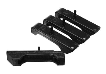Energy Suspensión GM SBC Juego de almohadillas aislantes de radiador negras - 3 filas