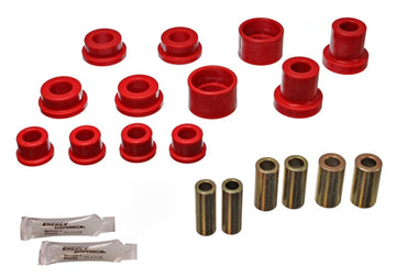 Energy Suspensión 90-94 Mitsubishi Eclipse AWD Juego de bujes de brazo de control trasero rojo