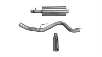 Corsa 15-16 Ford F-150 EcoBoost Cat-Back salida lateral única con punta pulida de 4.0 pulgadas