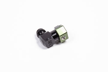 Radium Engineering Codo de perfil bajo SAE hembra de 3/8 pulgadas a macho 6AN