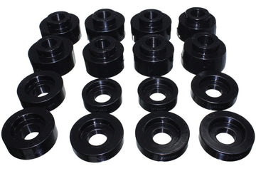 Energy Suspensión 08-16 Ford F-250/F-350/F-450/F-550 Super Duty Crew Cab Juego de soporte de carrocería negro