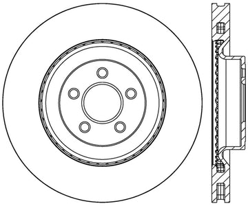 StopTech 2015 Ford Mustang GT w/ Brembo Brakes Left Front Slotted Brake Rotor