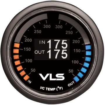 Revel VLS Medidor de temperatura de intercooler dual, 52 mm, 50-300 grados F