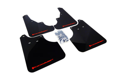 Rally Armor 09-13 Subaru Forester Faldilla de barro negra UR con logotipo rojo